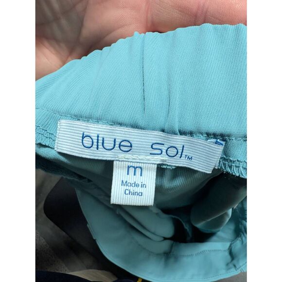 Blue Sol Solid Teal/Blue Pull-On Shorts Women's Medium - Picture 2 of 6